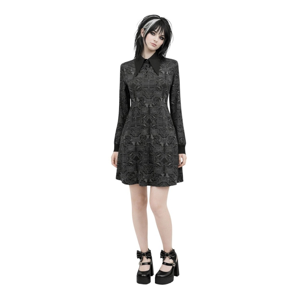 New Killstar X Wednesday Women's Dress Nightshade‎ Society Punk Rave Gothic